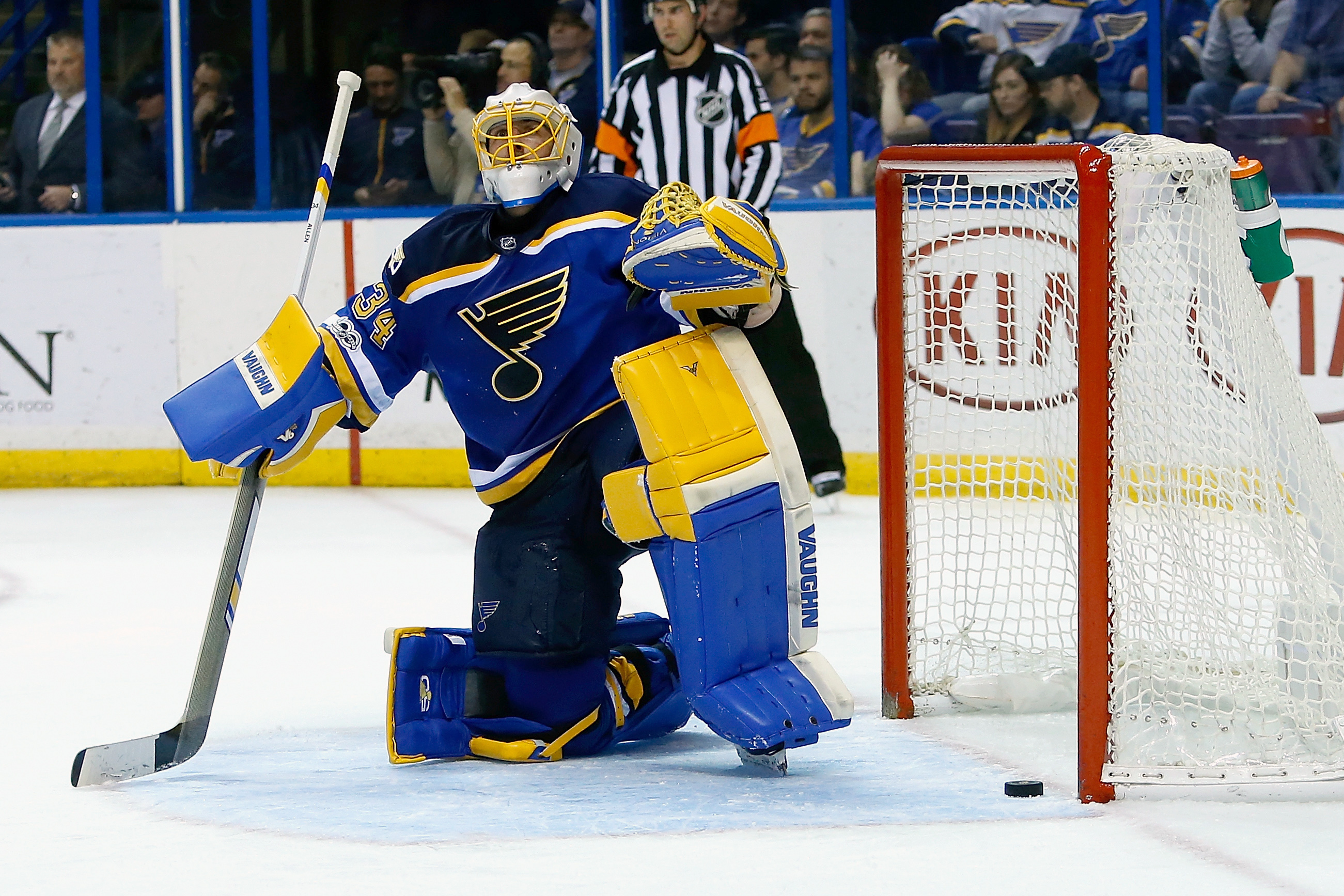 St. Louis Blues Goalie Allen Becoming Playoff Series' Rising Star